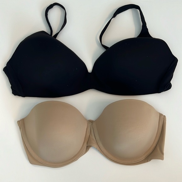 LOT! Two 36D Bras! Victoria’s Secret Ipex and Maidenform Strapless Bra - Picture 1 of 10